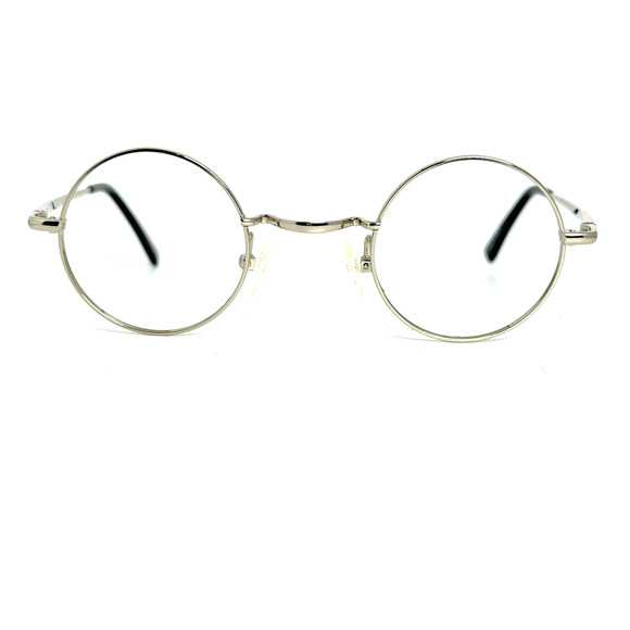 zenni eyeglasses women Silver and Black Round Full RIm H18644 - Picture 1 of 7